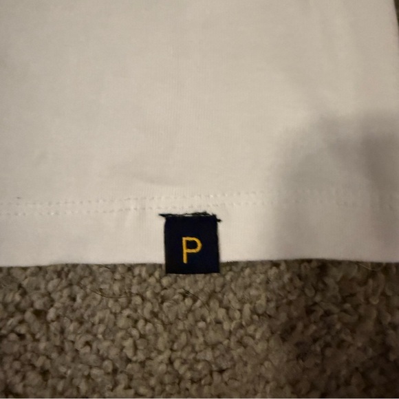 Piombo Short Sleeve Tee in White and Red - Picture 3 of 4